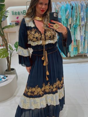 kaftan viscose azul 845