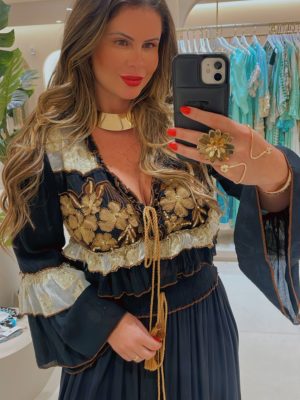 kaftan viscose azul 845