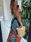 chemise crepe azul