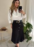 blusa crepe branco