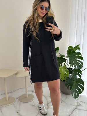 vestido paula marrom