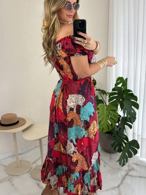 blusa estampada marrom