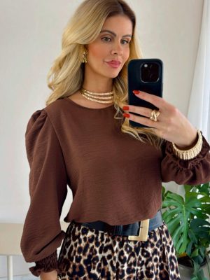 blusa ciganinha preta