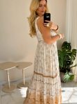 vestido boho chic azul
