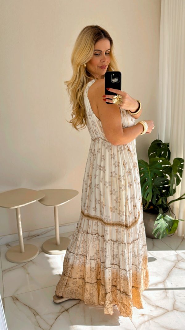 vestido boho chic azul vestido boho chic azul