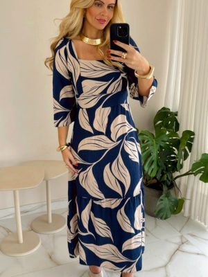 calça crepe estampada