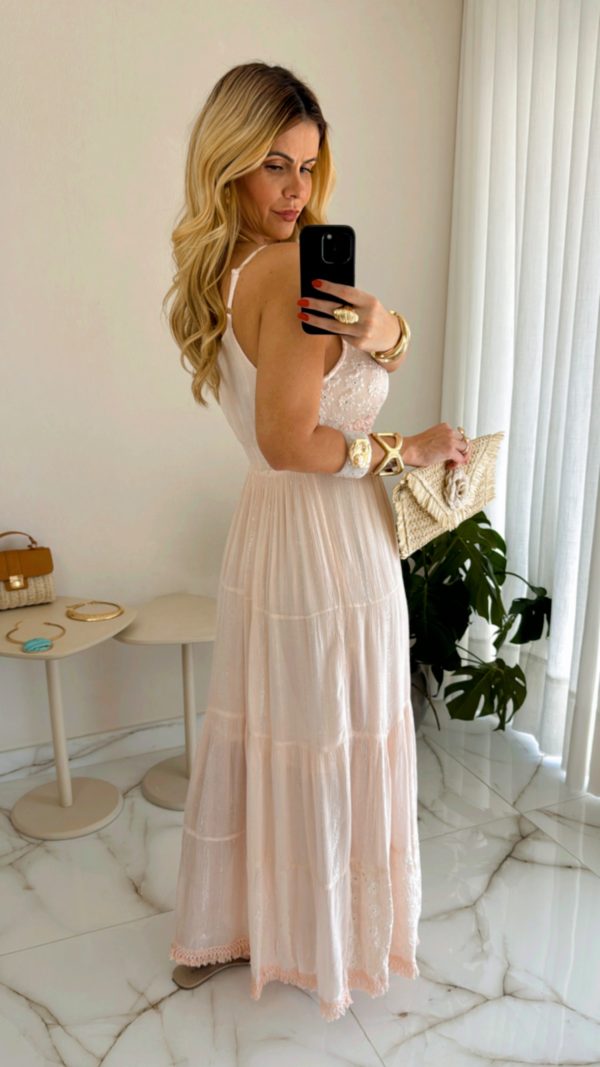 vestido boho chic verde vestido boho chic verde