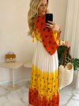 vestido boho chic amarelo
