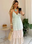 vestido boho chic cami verde