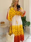 vestido boho chic amarelo