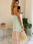 vestido boho chic cami verde