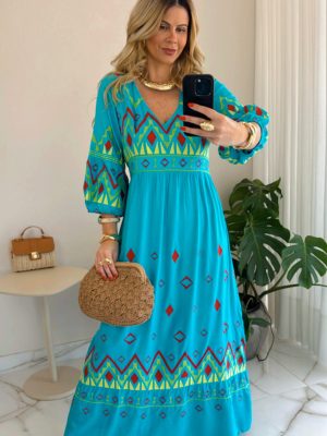 vestido boho chic amarelo