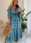 vestido boho chic marrom