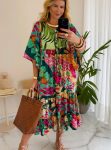 vestido boho chic marrom