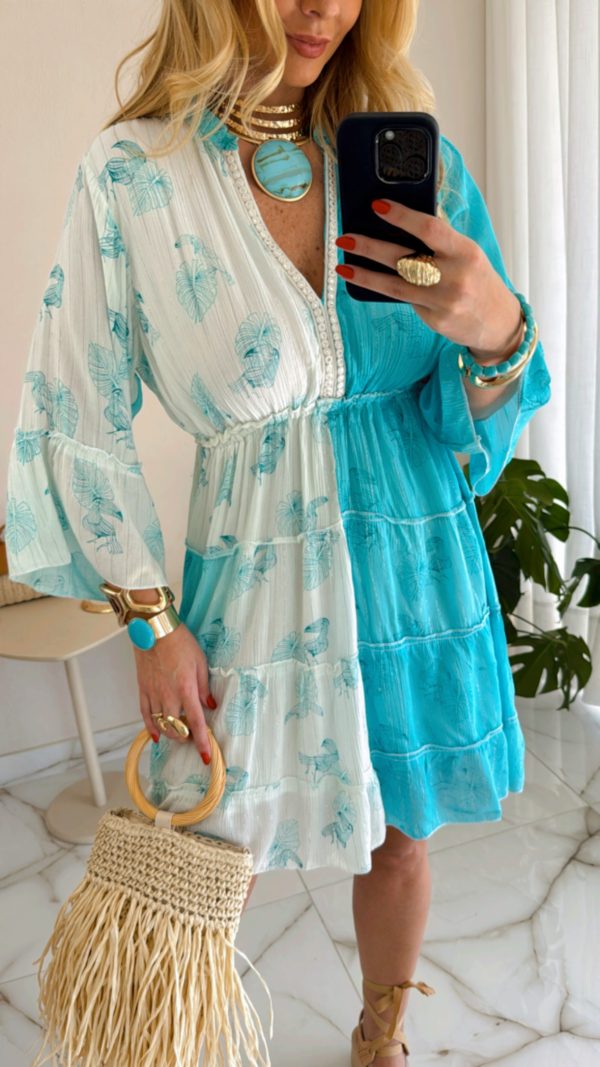 vestido boho chic verde vestido boho chic verde