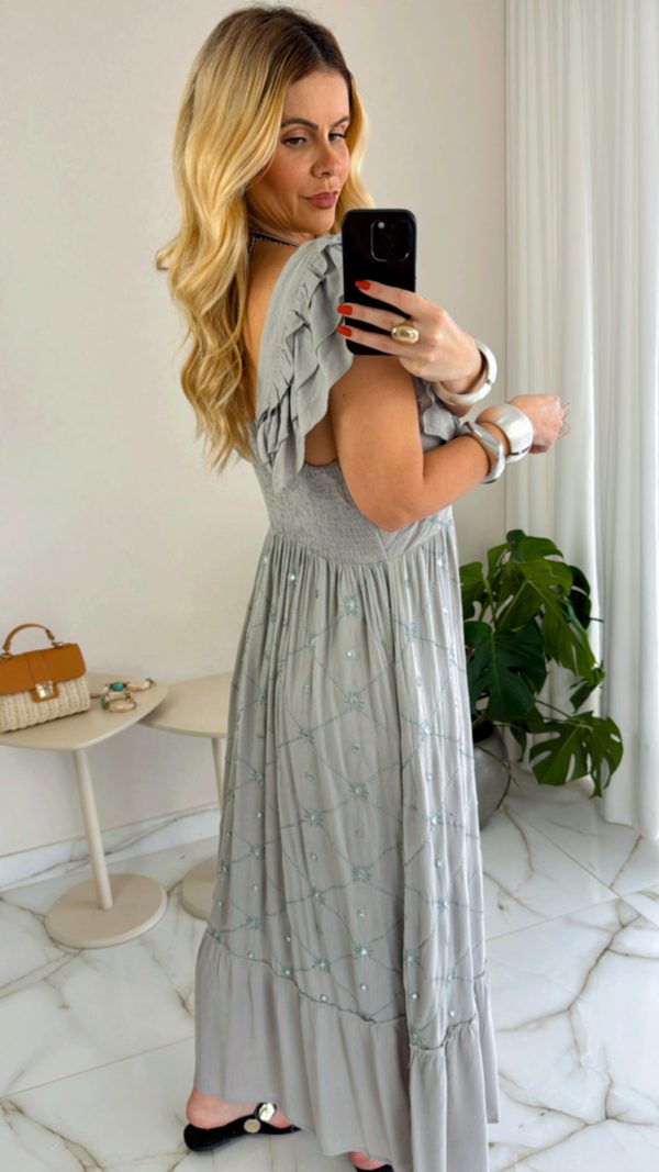 vestido marrant azul vestido marrant azul