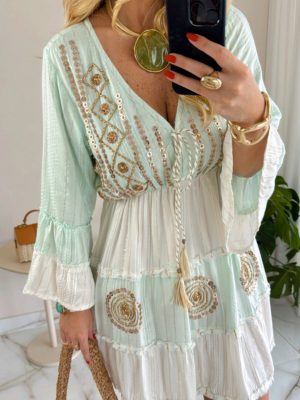 vestido marrant azul