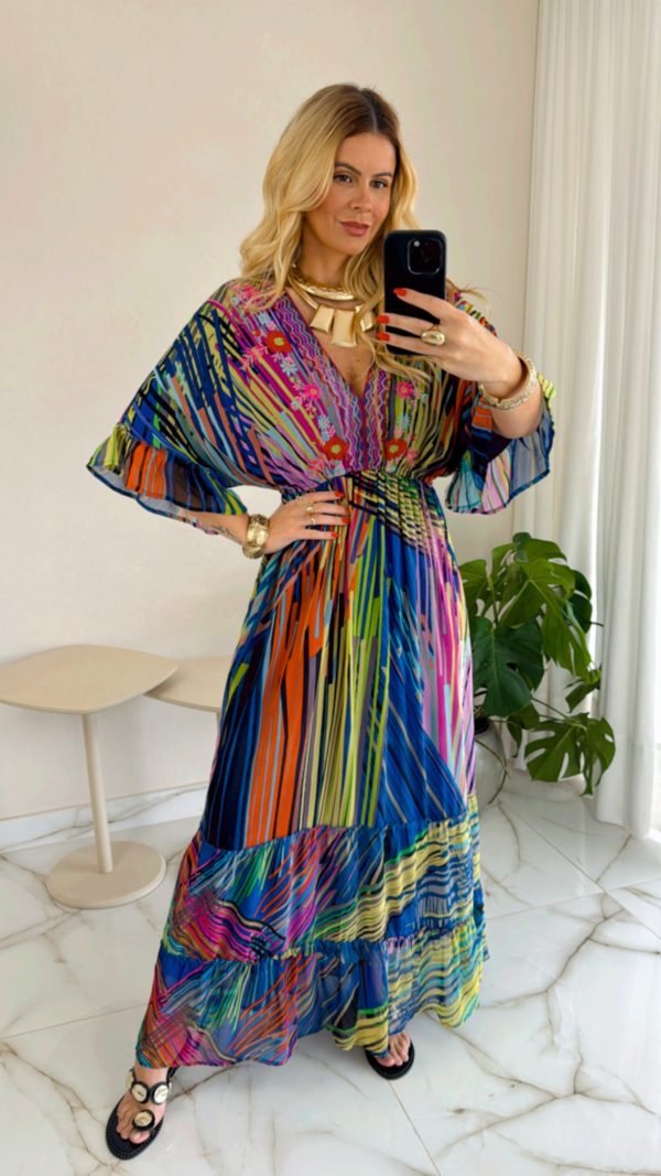 vestido marrant azul vestido marrant azul