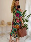 vestido boho chic marrom