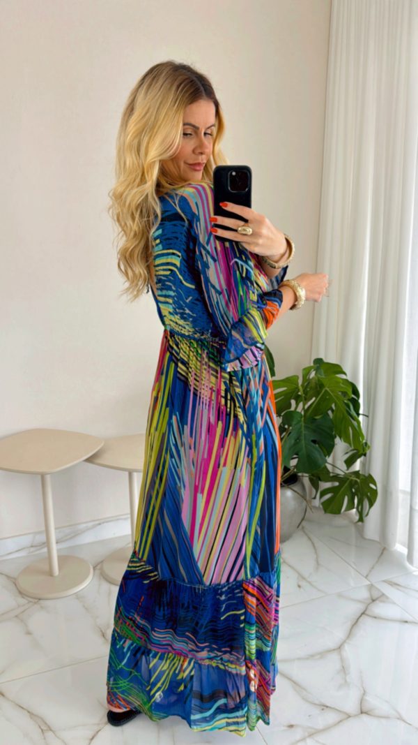 vestido marrant azul vestido marrant azul