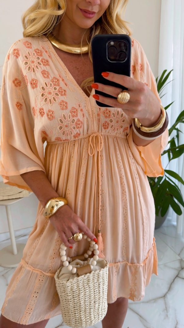 vestido boho chic marrom vestido boho chic marrom