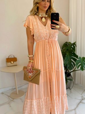 vestido boho chic cami verde