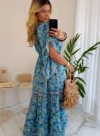 vestido boho chic marrom
