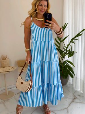 vestido boho chic marrom
