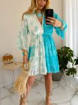 vestido boho chic verde