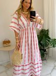vestido boho chic vermelho