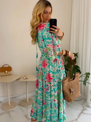 calça viscose petróleo