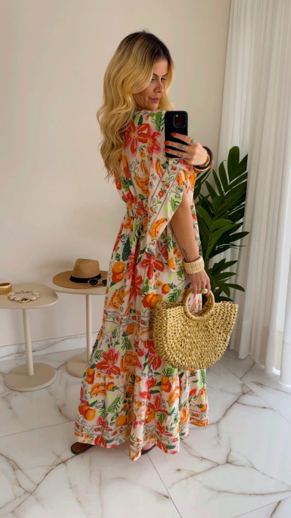 vestido lorena bege vestido lorena bege