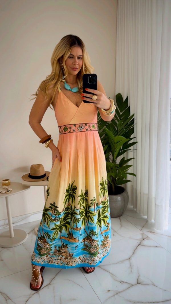 vestido rose vermelho