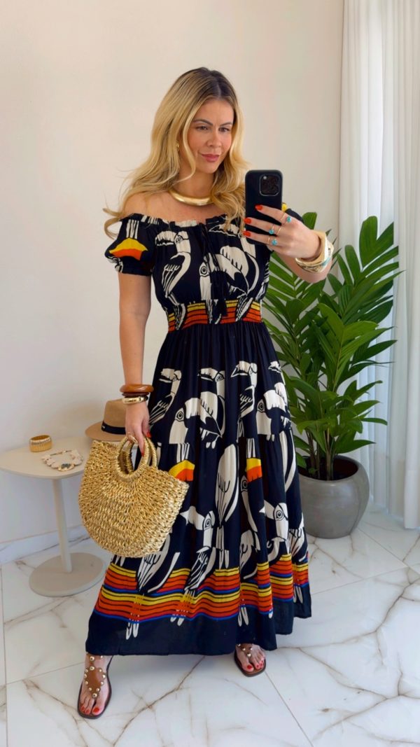 vestido tucano preto