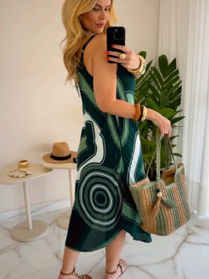 vestido rose verde vestido rose verde