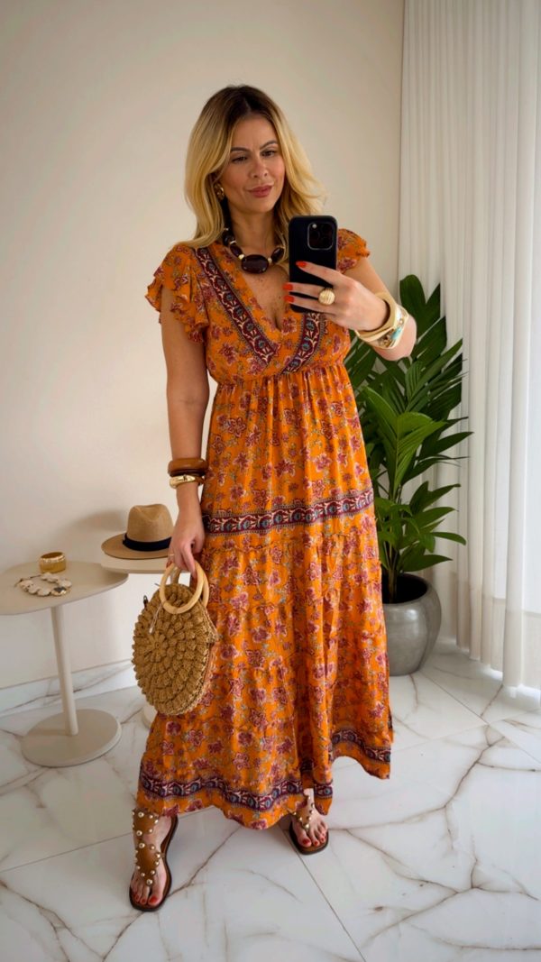 vestido iara laranja vestido iara laranja