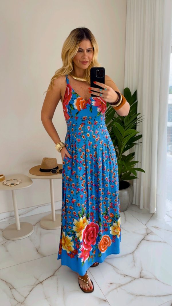 vestido bianca azul vestido bianca azul