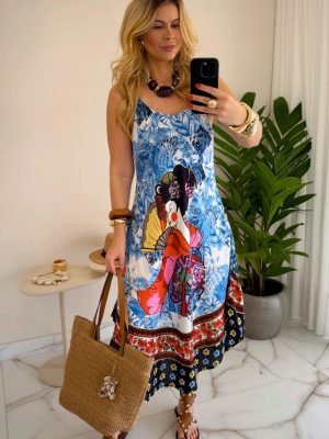 vestido rose vermelho