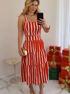 vestido laura vermelho