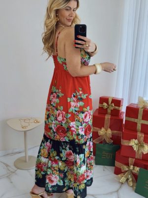vestido laura vermelho