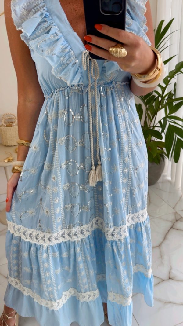 vestido boho chic creme vestido boho chic creme