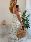 vestido boho chic luxo verde