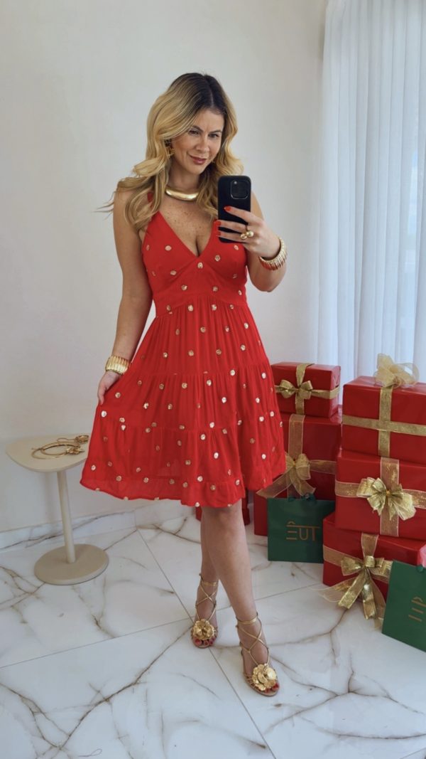 vestido laura vermelho