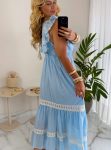 vestido boho chic creme