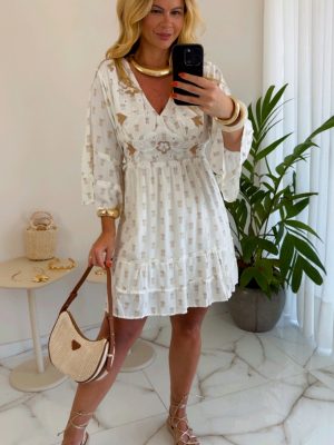 vestido boho chic luxo verde