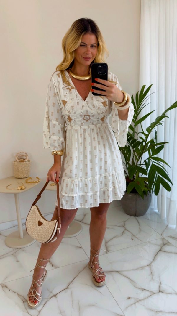 vestido boho chic luxo verde