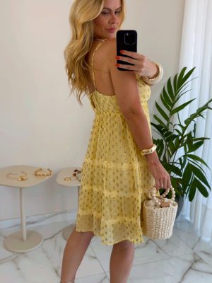 vestido boho chic luxo verde