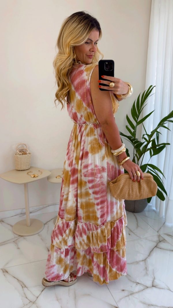 vestido boho chic croche laranja vestido boho chic croche laranja