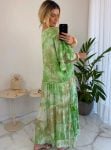 vestido boho chic luxo verde