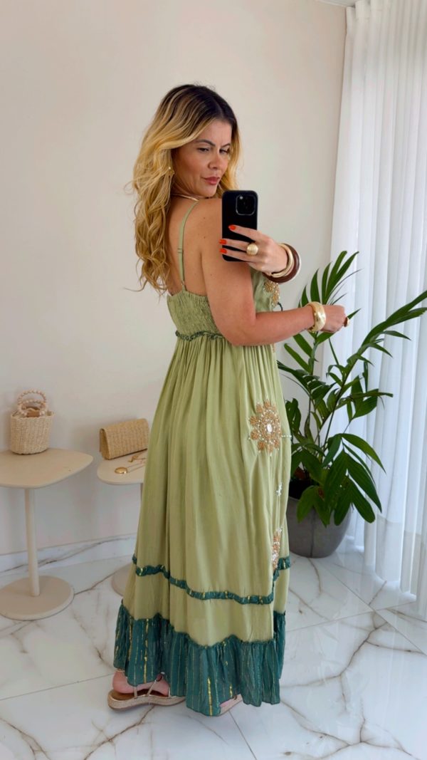vestido boho chic luxo vestido boho chic luxo